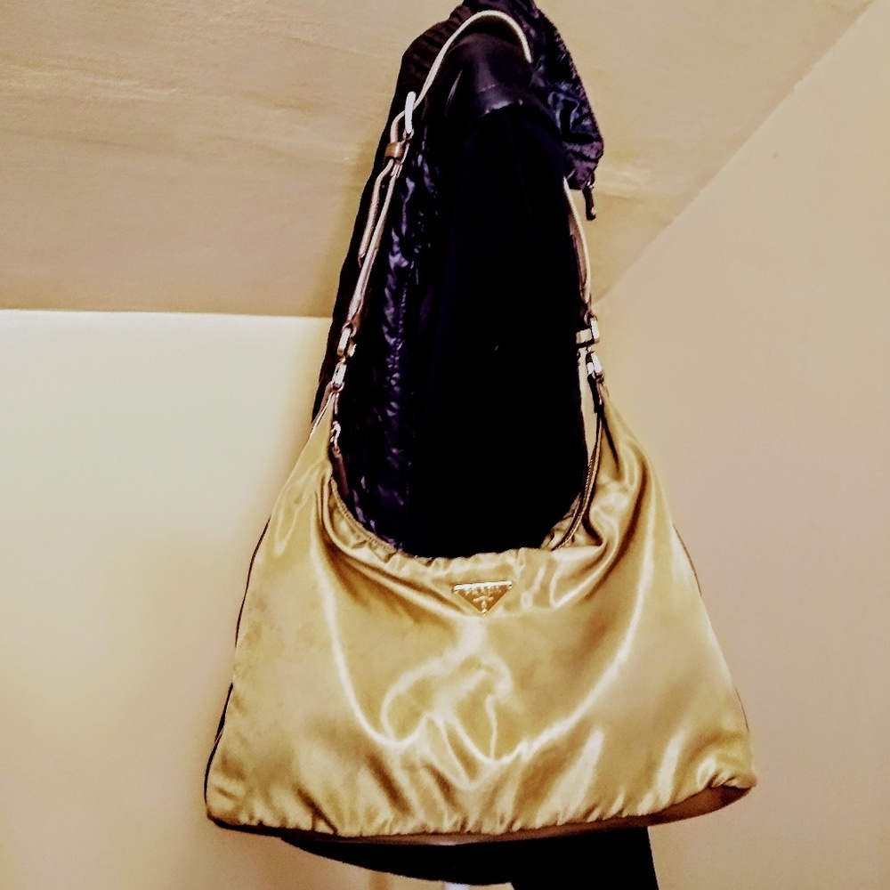 Auth Prada Tessuto Bag, awesome! Leather & Nylon - Picture 1 of 8